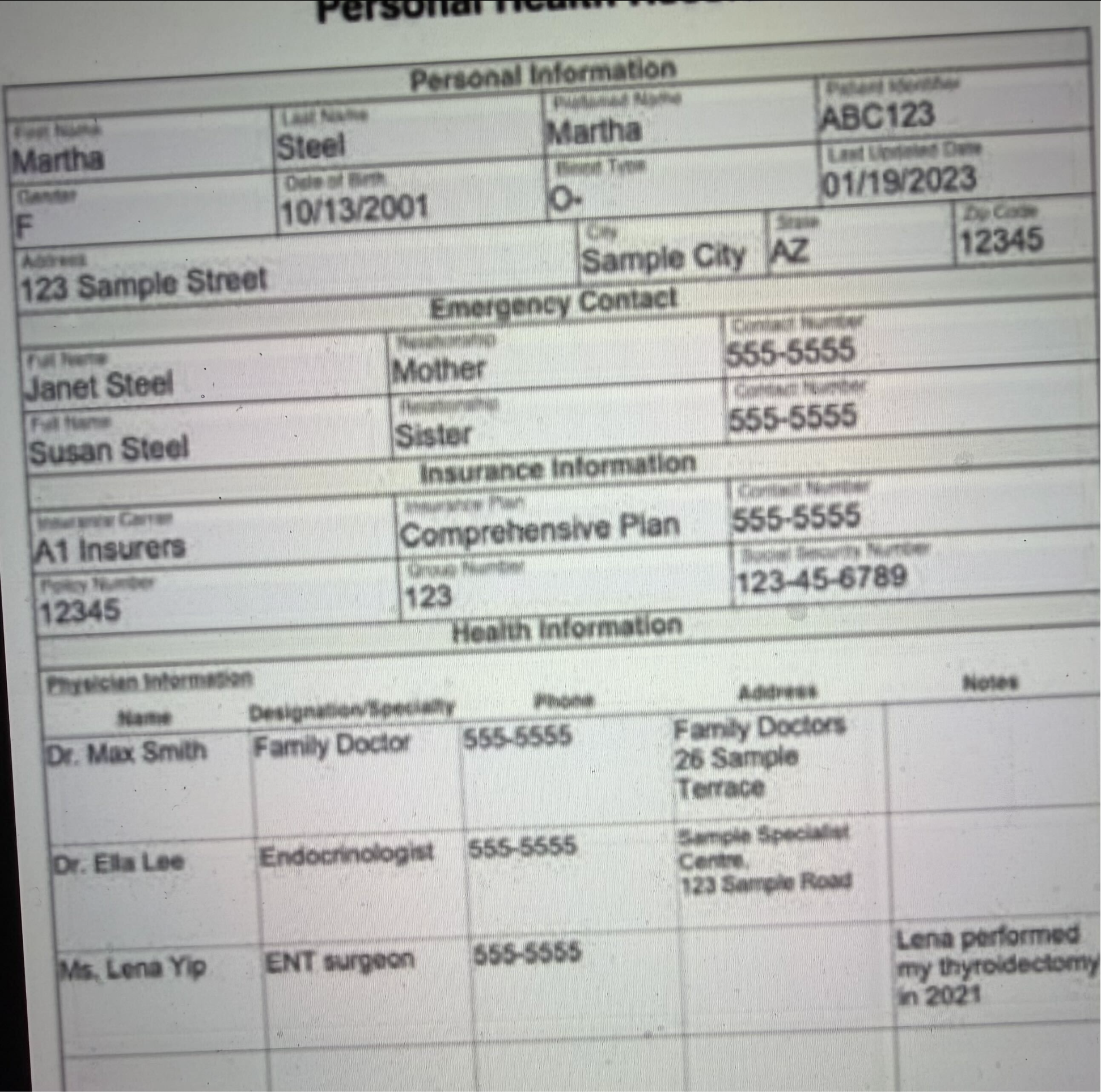 Original scanned document